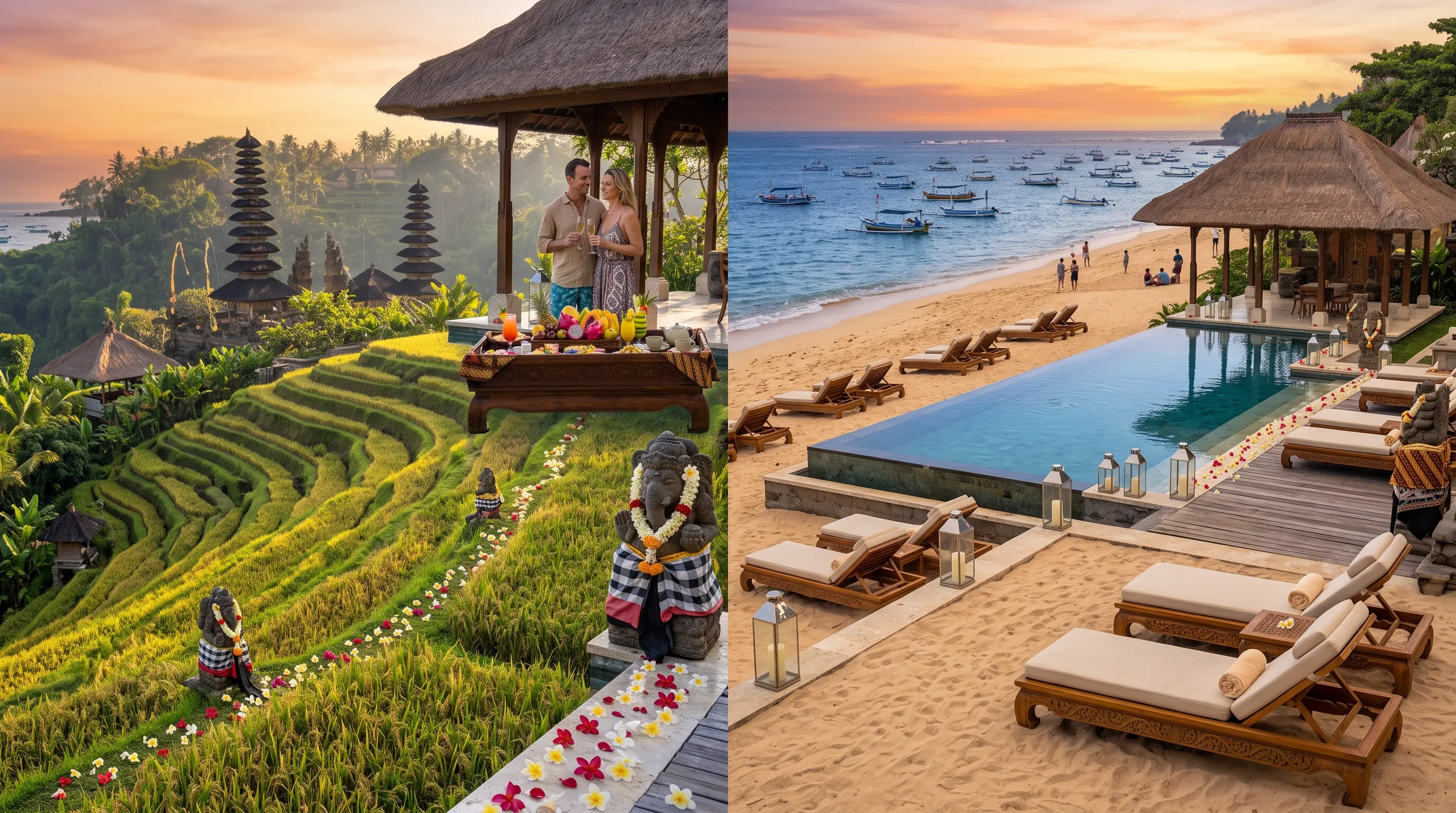 Bali 7 Day Itinerary Including Ubud Rice Terraces and Beach Resort