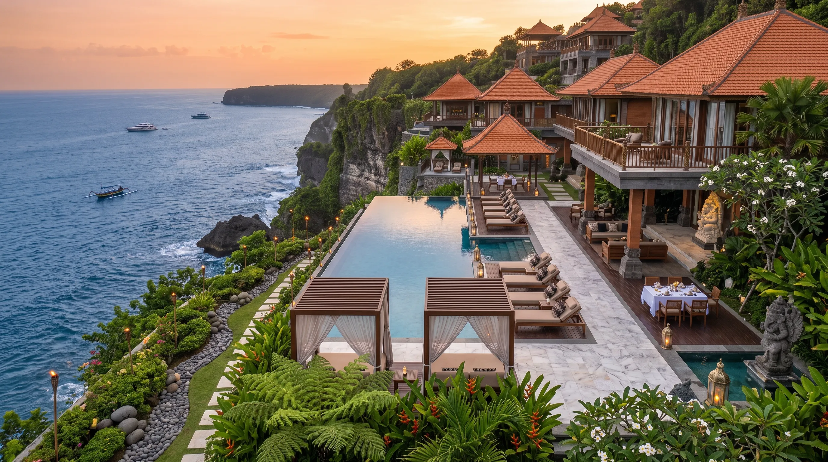 Luxury Cliffside Villa in Uluwatu Bali with Private Pool