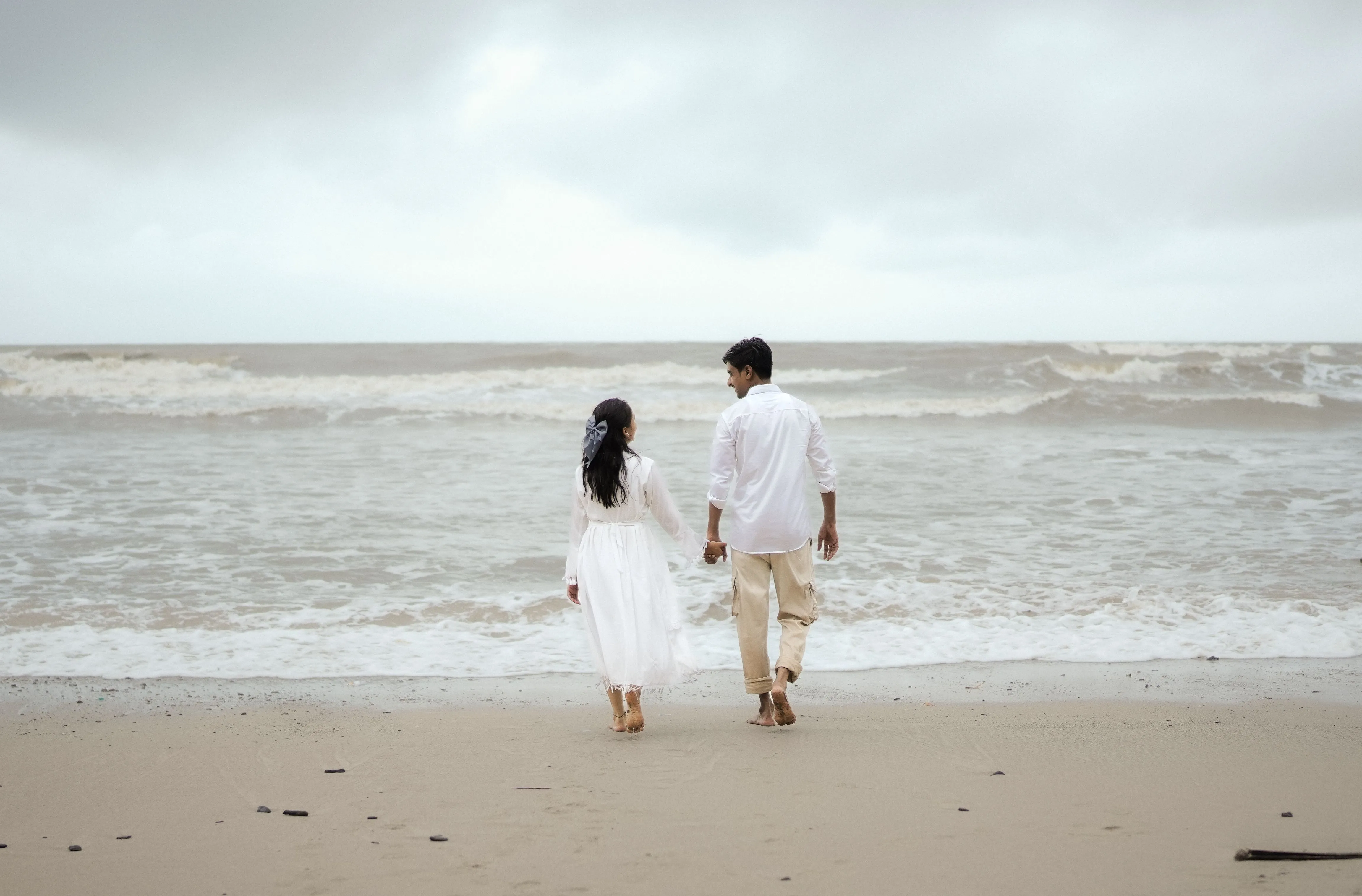 Indian Couple at Luxury Bali Honeymoon Resort with Ocean View