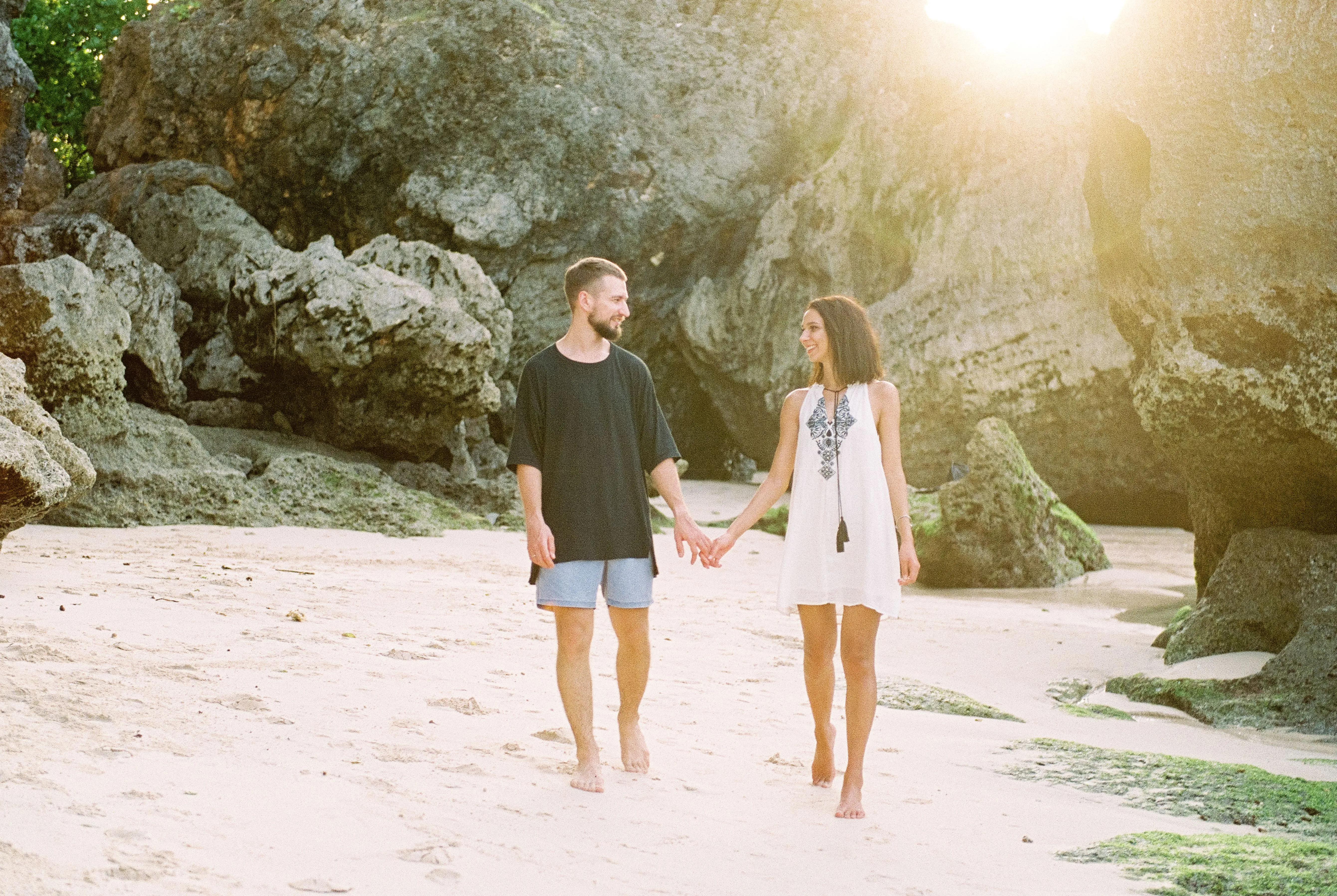 Singaporean Couple at Bali Honeymoon Resort with Infinity Pool and Jungle Views