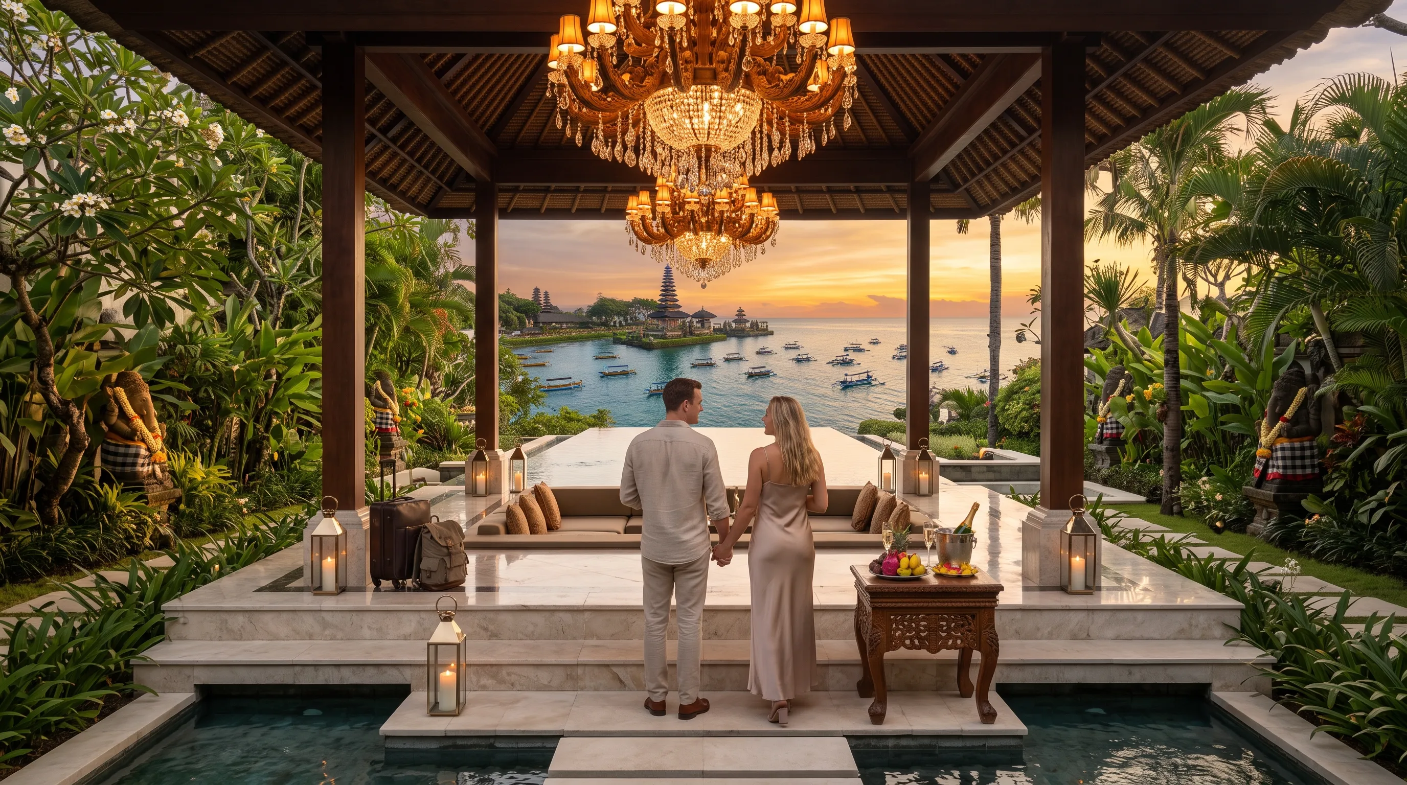 American Couple Honeymoon in Bali with Private Pool Villa