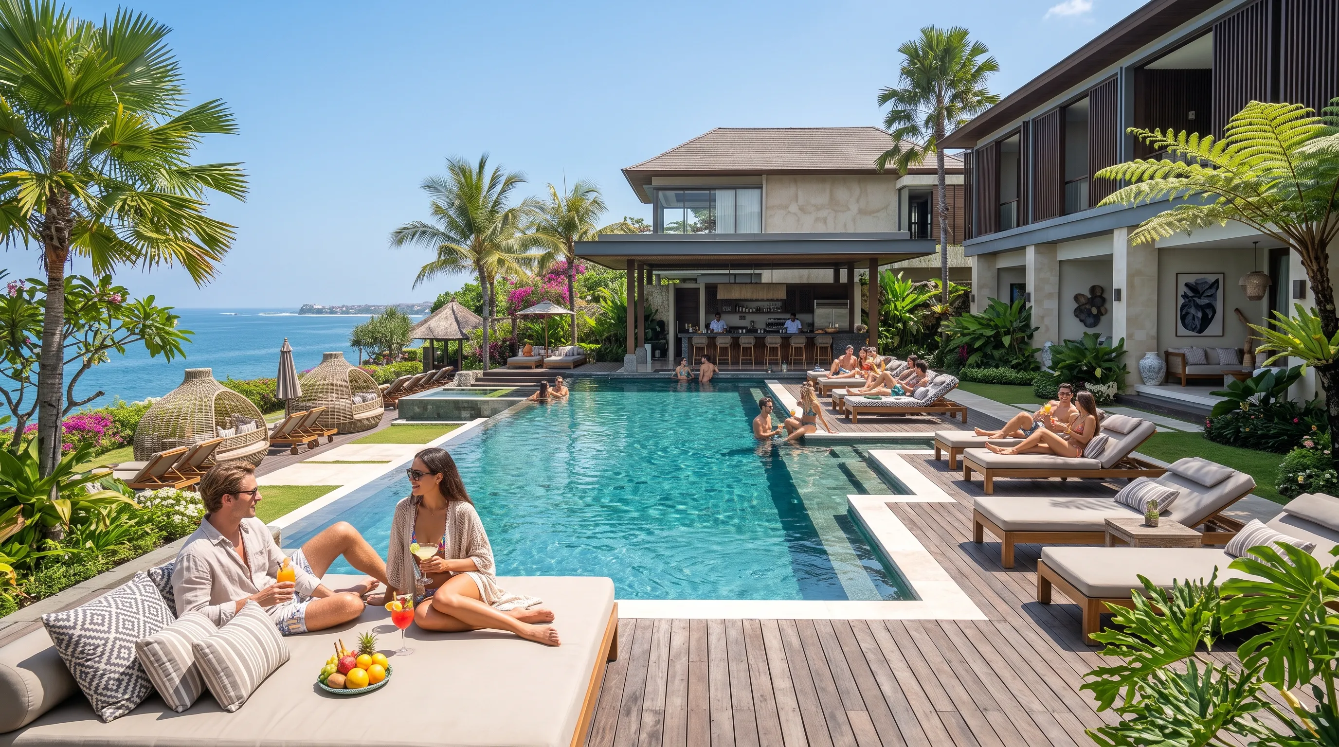 Trendy Beach Club and Resort in Seminyak Bali